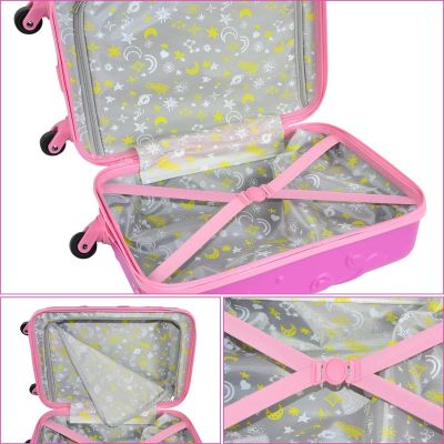 14. PROWORLD KID CABIN TRAVEL SUITCASE 18 INCH - PINK (MERMAID)