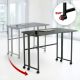 6. MACLEAN FOLDING DESK WITH WHEELS MACLEAN FOLDING DESK TABLE, BLACK, MOBILE, 100X65CM, MAX. 50KG, ANGLED, L-SHAPED, MC