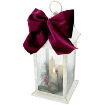 LANTERN ADVENT LANTERN LED 30CM 3 CANDLES WHITE