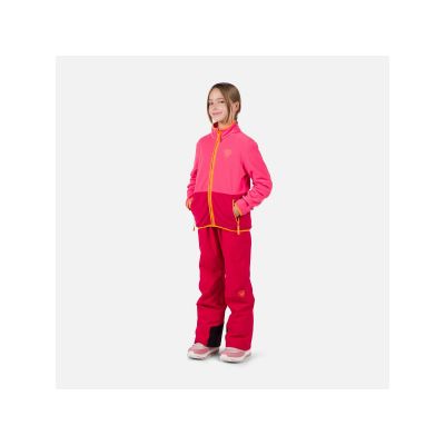 7. Rossignol Jr Strawpile Fleece Fz Pink Sweatshirt