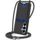 Samsung Galaxy S26 TPU Case with Card Holder and Crossbody Lanyard - Black