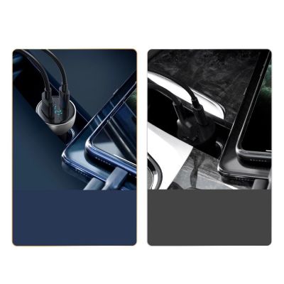 10. Baseus USB / USB Type C car charger 65 W 5 A SCP Quick Charge 4.0+ Power Delivery 3.0 LCD screen gray (CCKX-C0G)