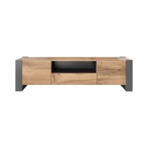 TV cabinet WOOD 180/44/48 wotan oak + anthracite