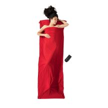 Cocoon TravelSheet Rectangular Sleeping Bag Cotton, Fabric Red