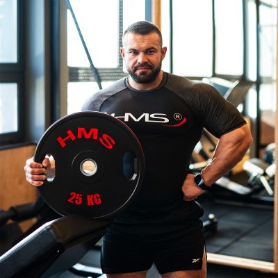 3. TOG25 2 x 25 KG OLYMPIC RUBBER-COATED PLATE 2 x 25 KG HMS