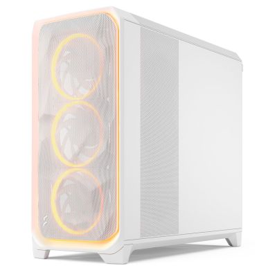 5. Fractal Design Meshify 3 XL Ambience Pro RGB Clear Tint White ATX case