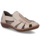 Beige women's leather sandals Rieker M1679-60