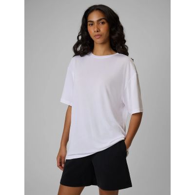 Women's loose plain T-shirt 4F 4FRSS26TTSHF4262-10S