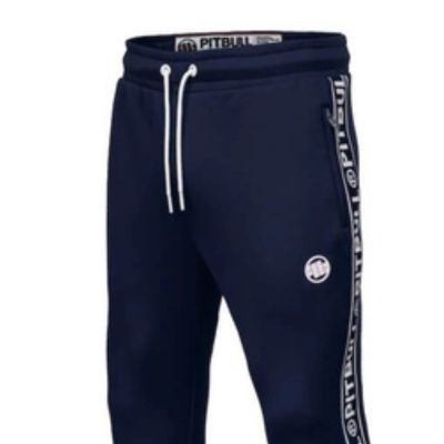 3. Pit Bull West Coast Tape Logo Dark Navy Sweatpants - 16230359
