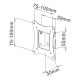 4. TECHLY TV WALL MOUNT LED/LCD 13-30 INCHES 15KG U