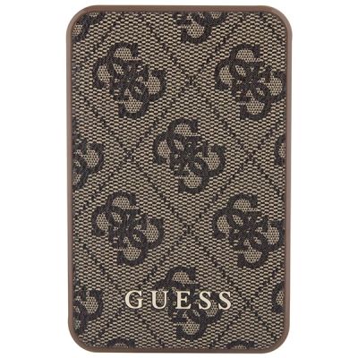 2. Guess Powerbank 15W GUPB5LP4GEGW 5000mAh brown/brown 4G Leather Metal Logo