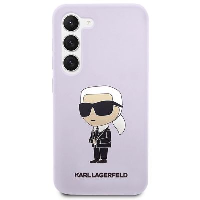 3. Karl Lagerfeld KLHCS23MSNIKBCU S23+ S916 hardcase purple/purple Silicone Ikonik