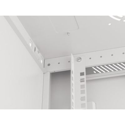 9. Lanberg WF01-6415-10S Rack Cabinet (770mm / 600mm / 450mm; wall-mounted; gray)