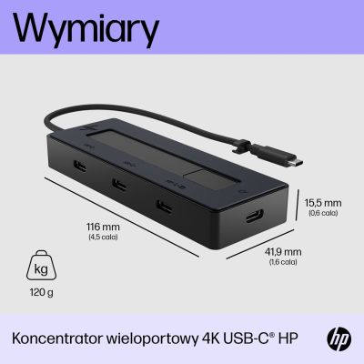 6. HP 4K USB-C Multiport Hub (EU)