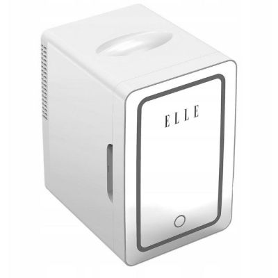 6. Mini fridge with LED makeup mirror ELLE 4L white