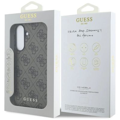 7. Guess 4G Metal Gold Logo Case for Samsung Galaxy A36 - Brown