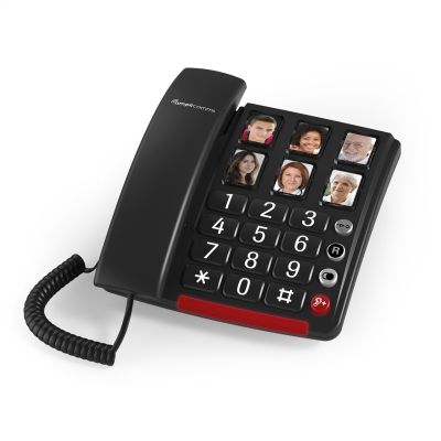 2. Big Button Telephone BIGTel 40 plus - tamsiai pilkas