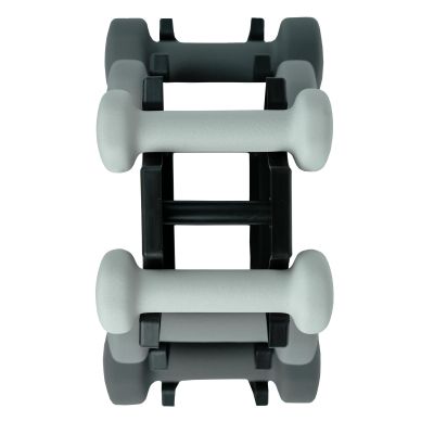 12. VIRTUFIT NEOPRENE DUMBBELL SET - BAR BELL SET - WITH HANDLE