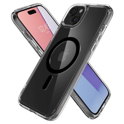 6. Spigen Ultra Hybrid Mag Case with MagSafe for iPhone 15 Plus - Black