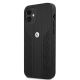 2. BMW Leather Curve Perforate Case for iPhone 12 mini - Black