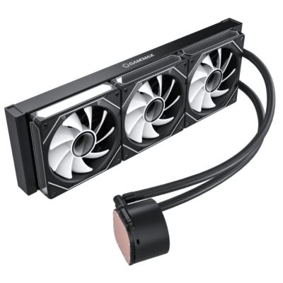 3. GameMax ICEBURG 360 DIGITAL BK computer cooling system Processor All-in-one Liquid Cooler 12 cm Black 1 pc.