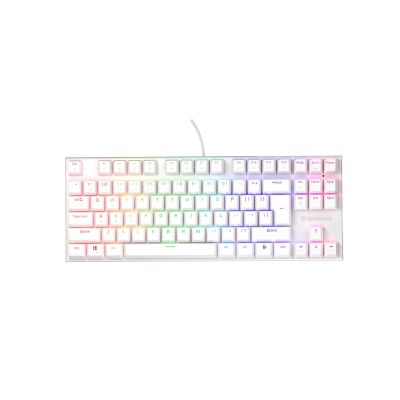 8. GENESIS THOR 303 TKL US WHITE RGB MECHANICAL GAMING KEYBOARD SILENT SWITCH HOT SWAP