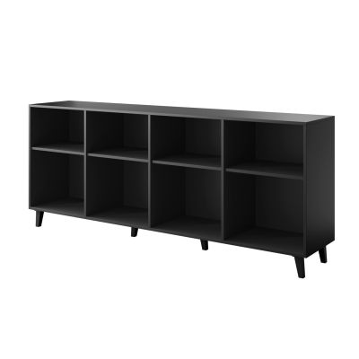 2. ASTI chest of drawers 200x42x82 black matt