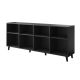 2. ASTI chest of drawers 200x42x82 black matt