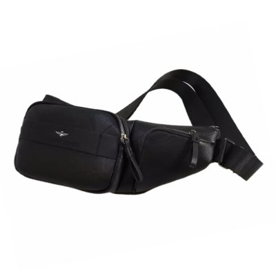 Aeronautica Militare Men's Sling Bag Black - AM-8483