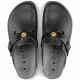 8. Women's Birkenstock Boston ESD Black clogs natural leather medical narrow slippers (0061368)