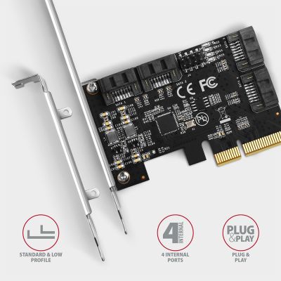 4. Axagon PCES-SA4X4 Internal SATA adapter