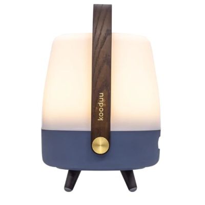 3. Kooduu Lite-up PLAY Mini Portable Mono Speaker Blue, White, Wood 8W