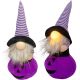 8. DECORATIVE PUMPKIN FIGURE 35CM LED HALLOWEEN PURPLE PURPLE