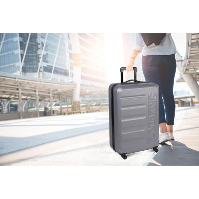 38. SET OF 3 SUITCASE 18, 22, 26 INCHES SILVER SLAZENGER