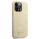 4. Guess Glitter Script Case for iPhone 14 Pro - Gold