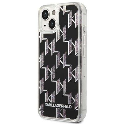 2. Karl Lagerfeld KLHCP14SLMNMK iPhone 14 6.1 "hardcase black / black Liquid Glitter Monogram