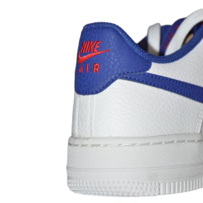 12. Nike Air Force 1 White/Deep royal blue women's shoes - CT3839-101
