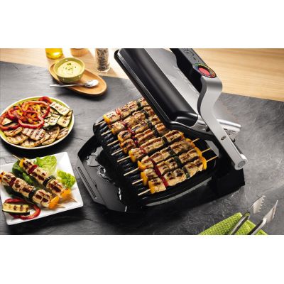 18. Tefal OptiGrill GC712D34 Grill (tabletop – closed; 2000 W; inox colour)