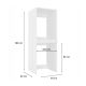 6. POLA TWIN WASHING MACHINE AND DRYER CABINET, WHITE