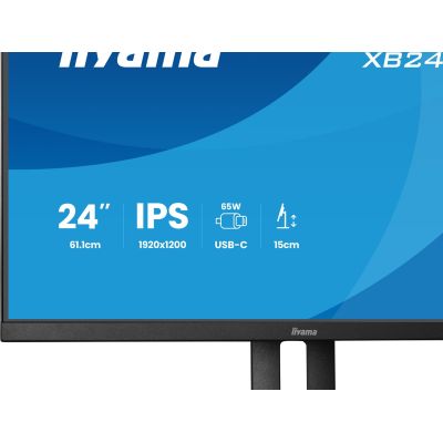 8. iiyama ProLite XB2495WSC-B1 computer monitor 61.2 cm (24.1") 1920 x 1200 px WUXGA LED Black