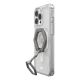 3. iPhone 16 Pro Max MagSafe-compatible protective case and Magnetic Ring Stand (ice-white/titanium)