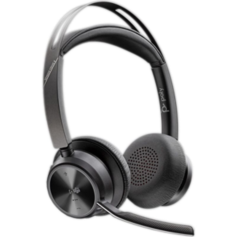 80. Poly Voyager Focus 2-M USB-CC Headset USB-C/A Adapter Charging Stand No localization Retail Packaging