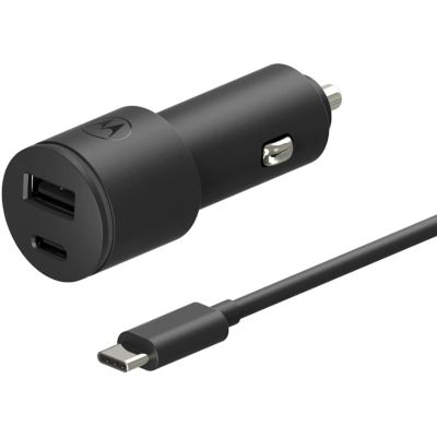 Motorola SJV102-EU Mobile Charger Universal Black Cigarette Lighter Fast Charging Automatic