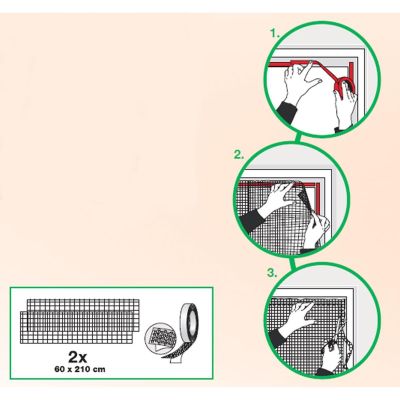 4. DOOR MOSQUITO NET 2X60X210 BLACK