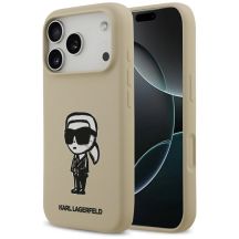 Karl Lagerfeld Silicone Karl Sketch & Logo MagSafe Case for iPhone 17 Pro - Brown
