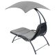 12. BERGAMO DECHAIR WITH UMBRELLA 200x125x180CM GRAY