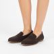 5. Women's brown suede leather moccasins Vinceza 18122