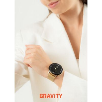 2. Smartwatch Gravity Gold Strap + Bracelet GT11-4