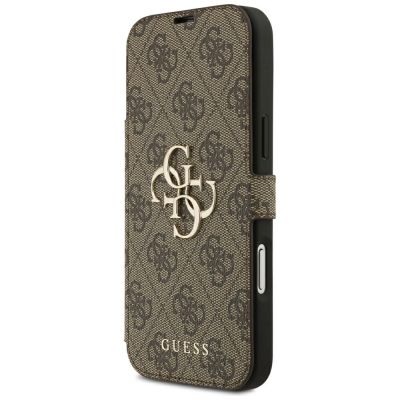 2. Guess Book 4G Metal Logo Case for iPhone 18 Pro Max / 17 Pro Max - Brown