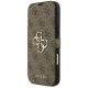 2. Guess Book 4G Metal Logo Case for iPhone 18 Pro Max / 17 Pro Max - Brown